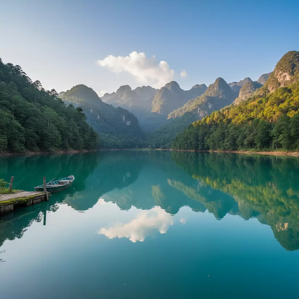 Du lịch hồ Cửa Đạt: điểm đến xanh mát gần gũi thiên nhiên