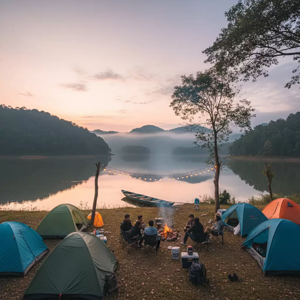 Những kinh nghiệm cần biết khi cắm trại ở núi rừng Thanh Hóa